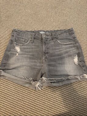 Old Navy Gray Distressed Cutoff Denim Shorts